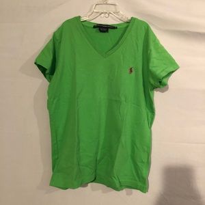 Green vneck